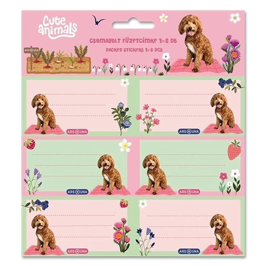 *32611 FÜZETCIMKE ARS UNA 3X6db=18db-os vegyes