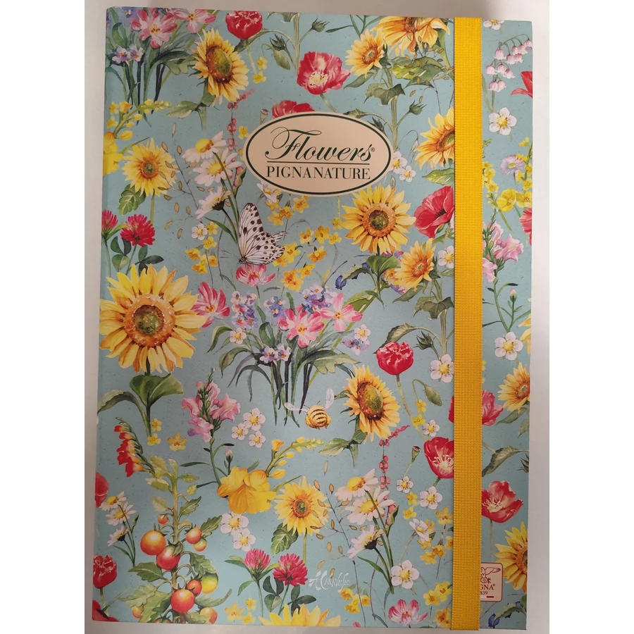 *32628 FÜZETBOX A4 PIGNA Nature Flowers 7cm