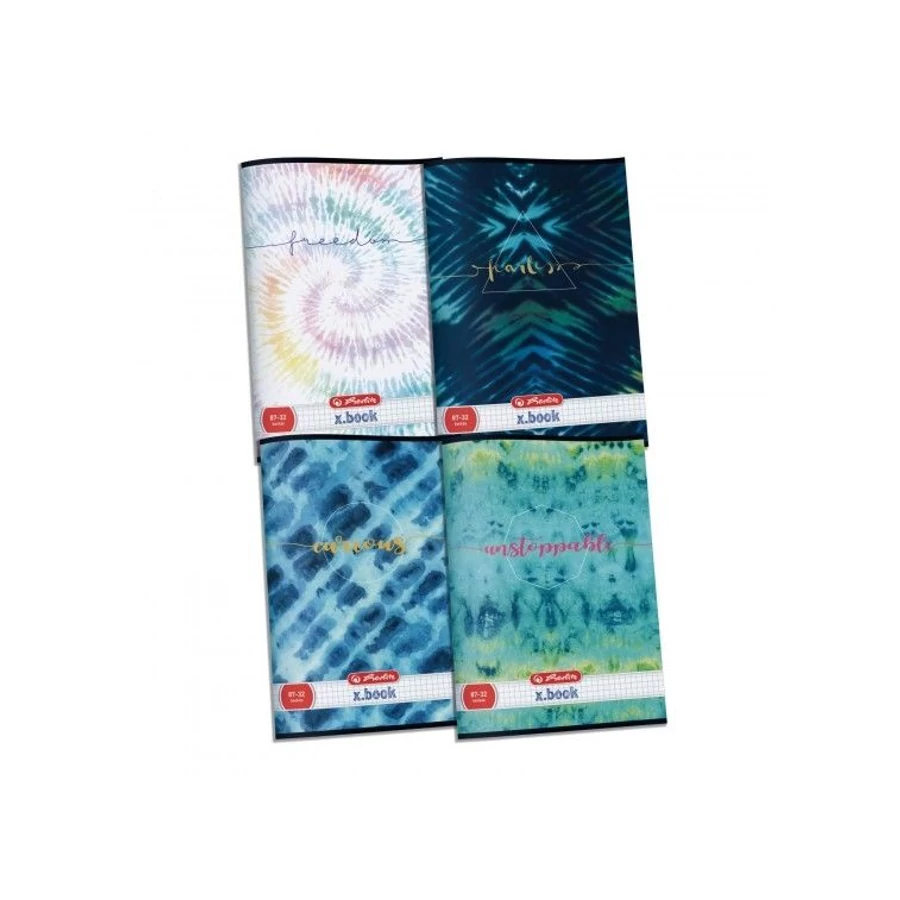 *32736 FÜZET A4 HERLITZ kockás 87-32 Batik