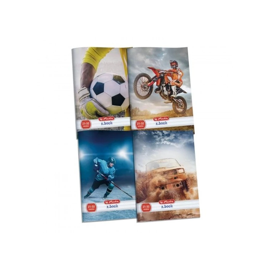 *32789 FÜZET A5 HERLITZ vonalas 21-32 Sport