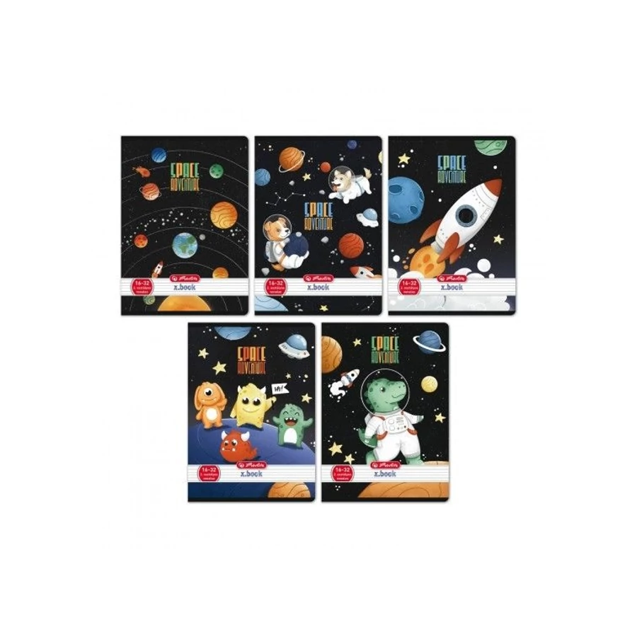 *32792 FÜZET A5 HERLITZ 2.oszt. 16-32 Space