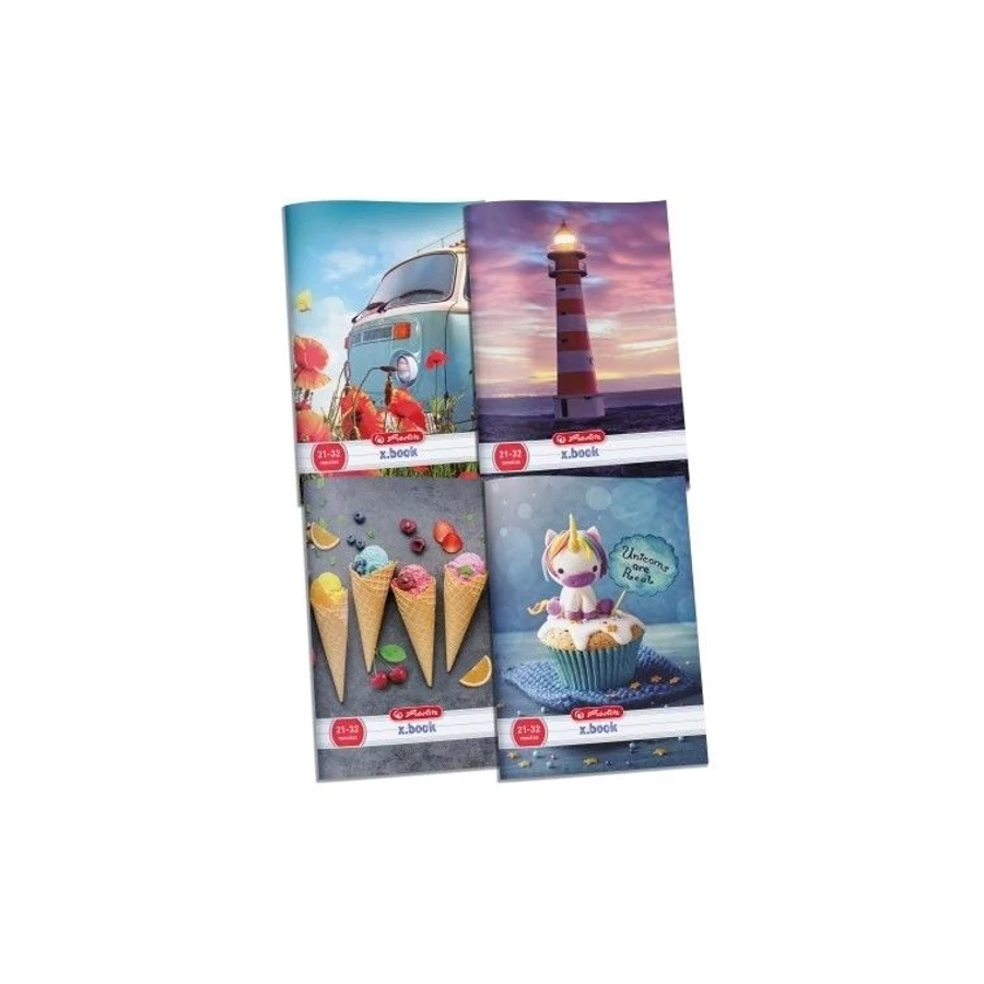 *32794 FÜZET A5 HERLITZ sima 20-32 vegyes minta