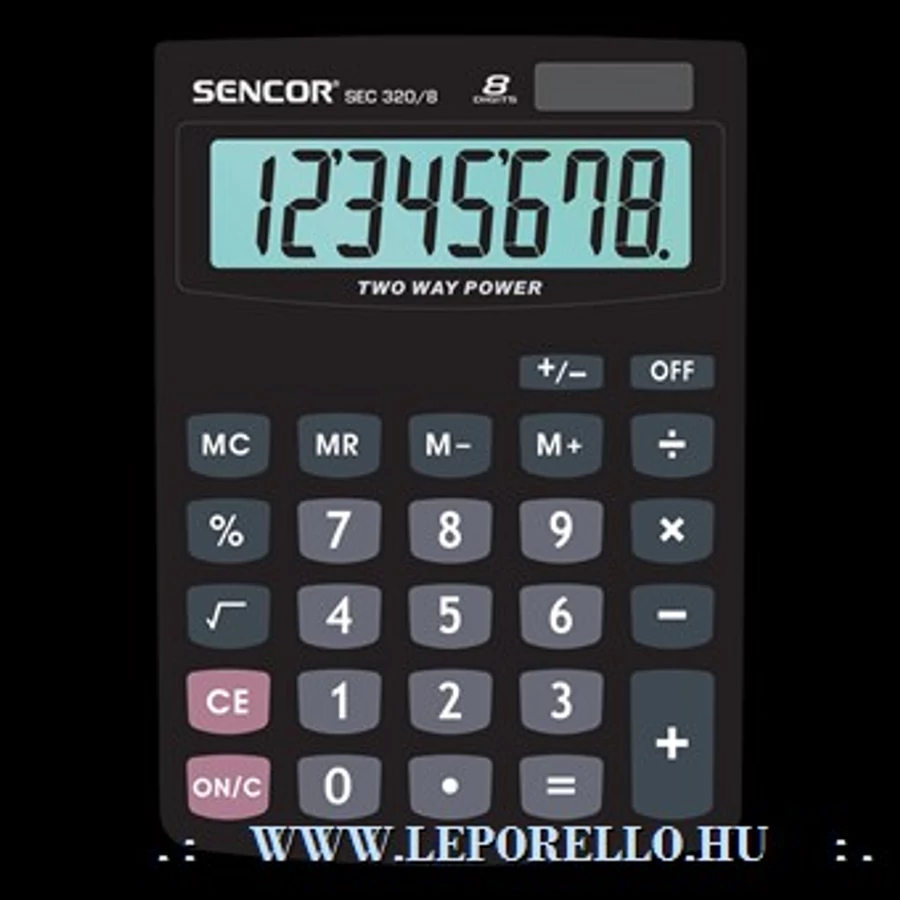 *32991 SZÁMOLÓGÉP SENCOR asztali DUAL SEC-320/8