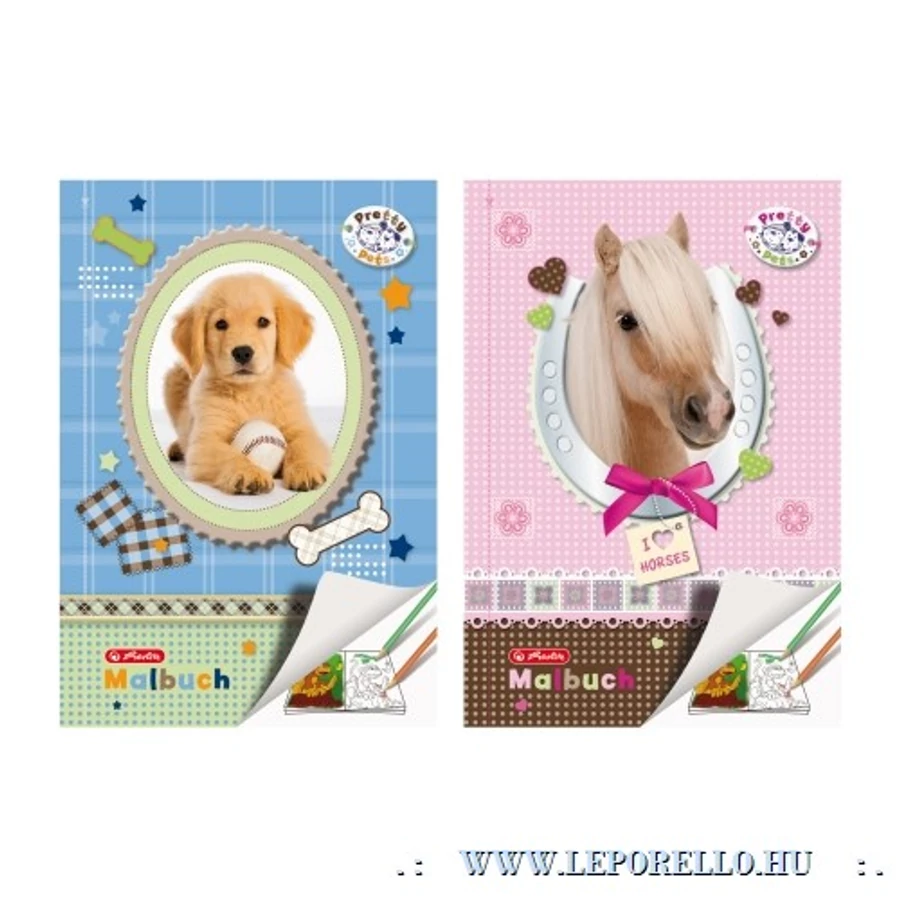 *33024 KIFESTŐ A4 HERLITZ Pretty Pets