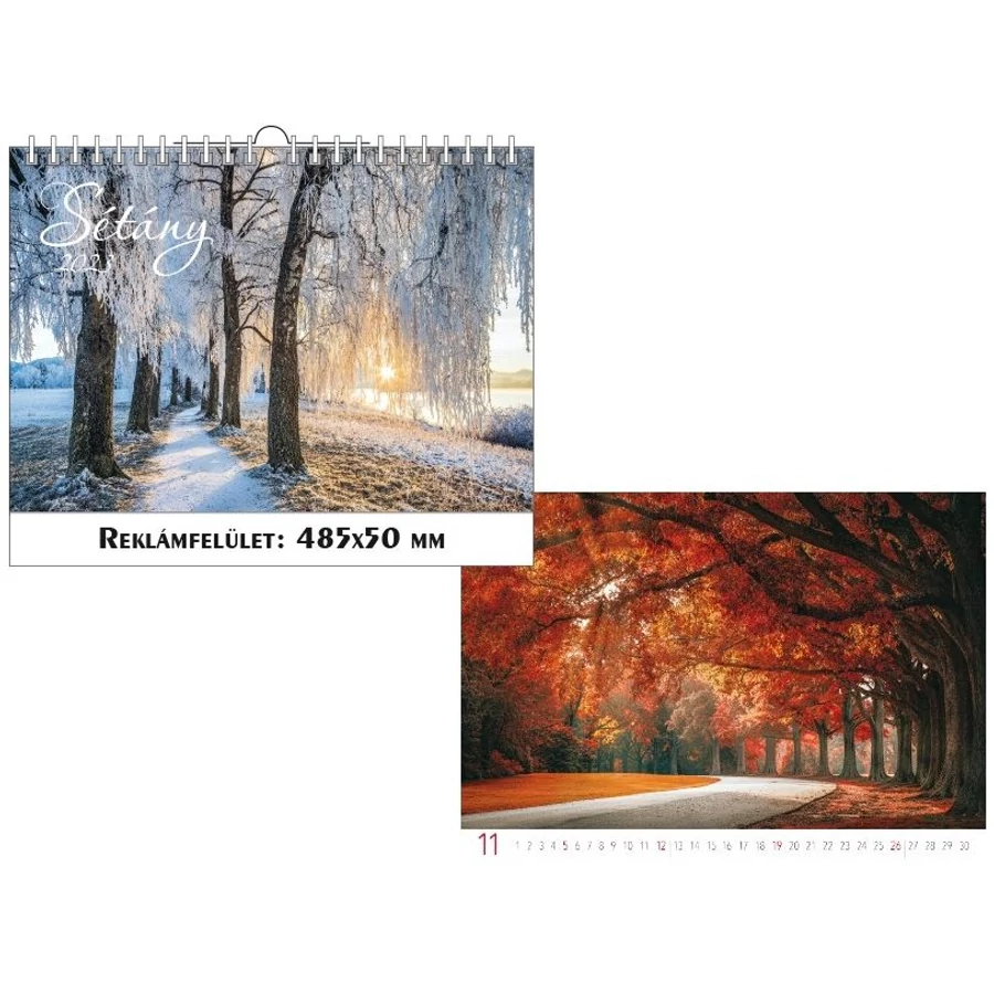 *33144 FALINAPTÁR 2023 táj Sétány SG  48,5*34cm