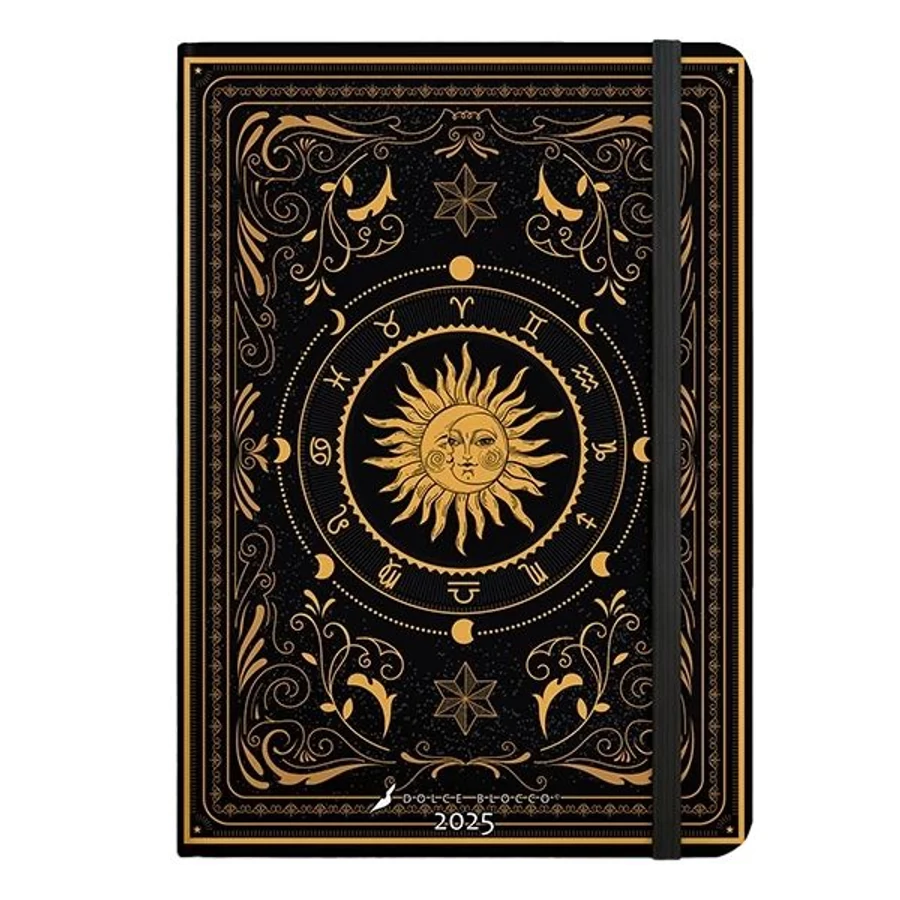 *33397 HATÁRIDŐNAPLÓ 2025 B6 heti SECRET calendar Lizzy Dolce Blocco gumis