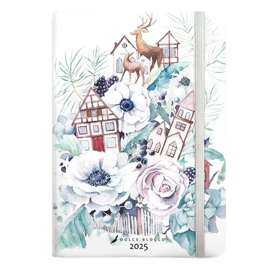 *33397 HATÁRIDŐNAPLÓ 2025 B6 heti SECRET calendar Lizzy Dolce Blocco gumis