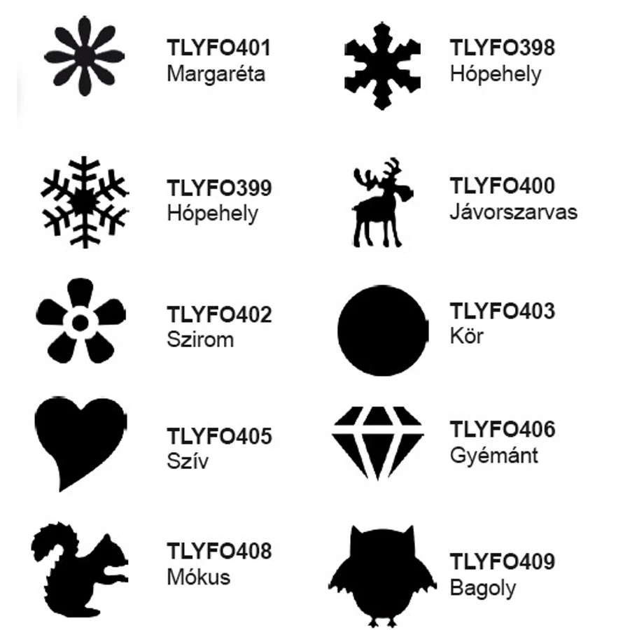 *34288 KREATÍV LYUKASZTÓ 25mm karos dekorgumihoz is CRE ART