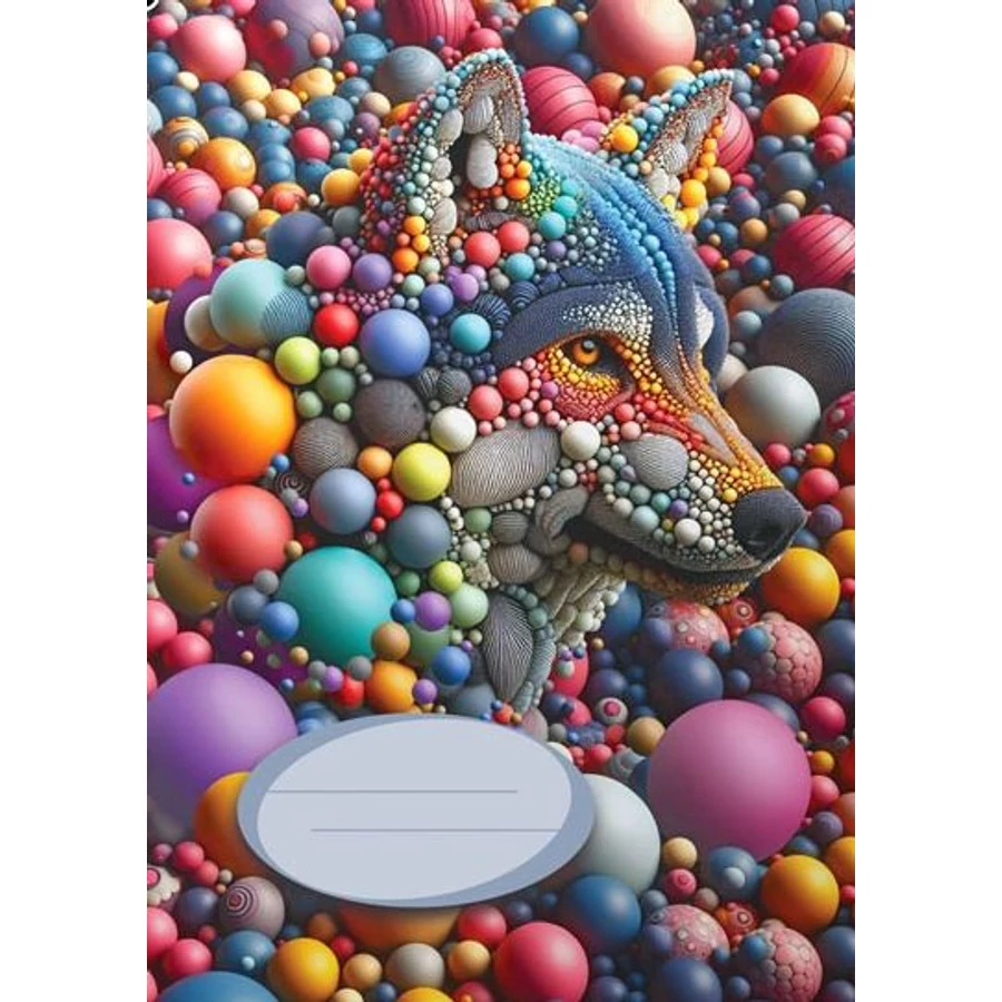 *35250 FÜZET A5 CONCARD mintás 32l = # fóliázott boritóval