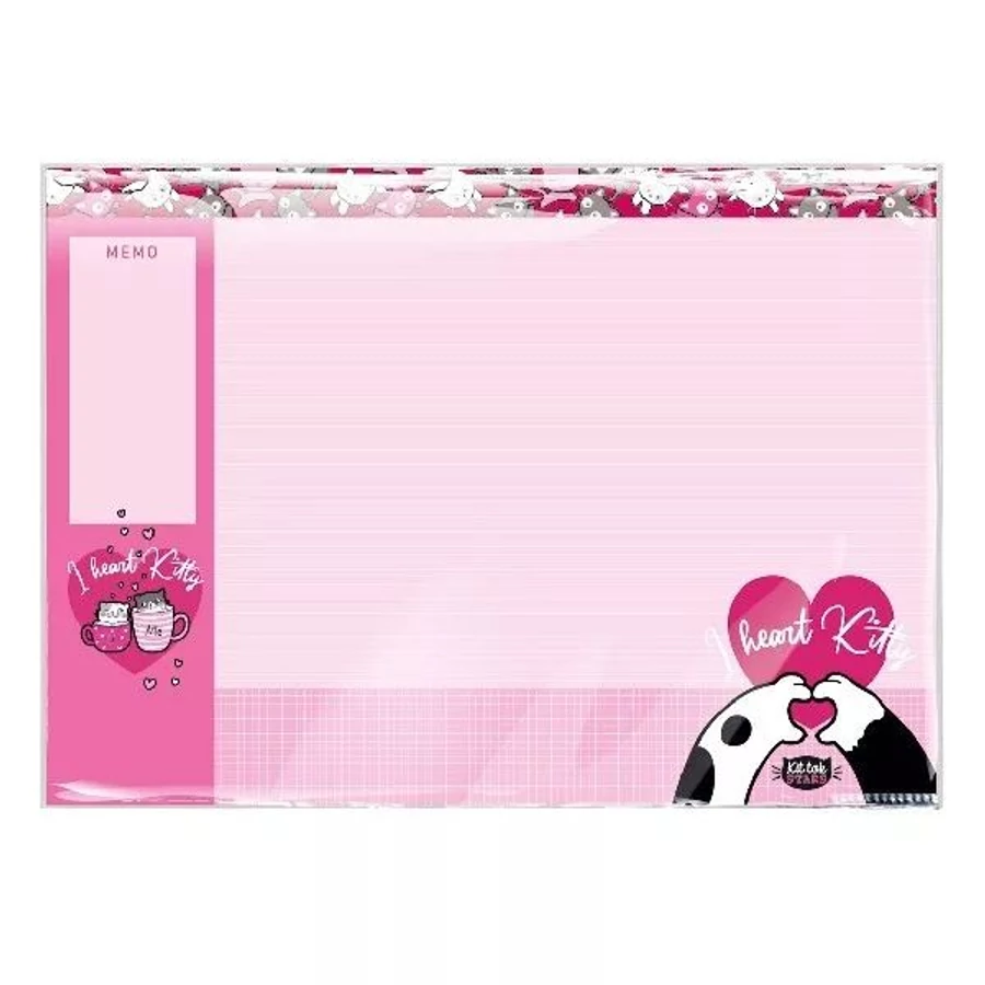 *35276 ASZTALI könyökalátét LIZZY KitTok Heart Kitty