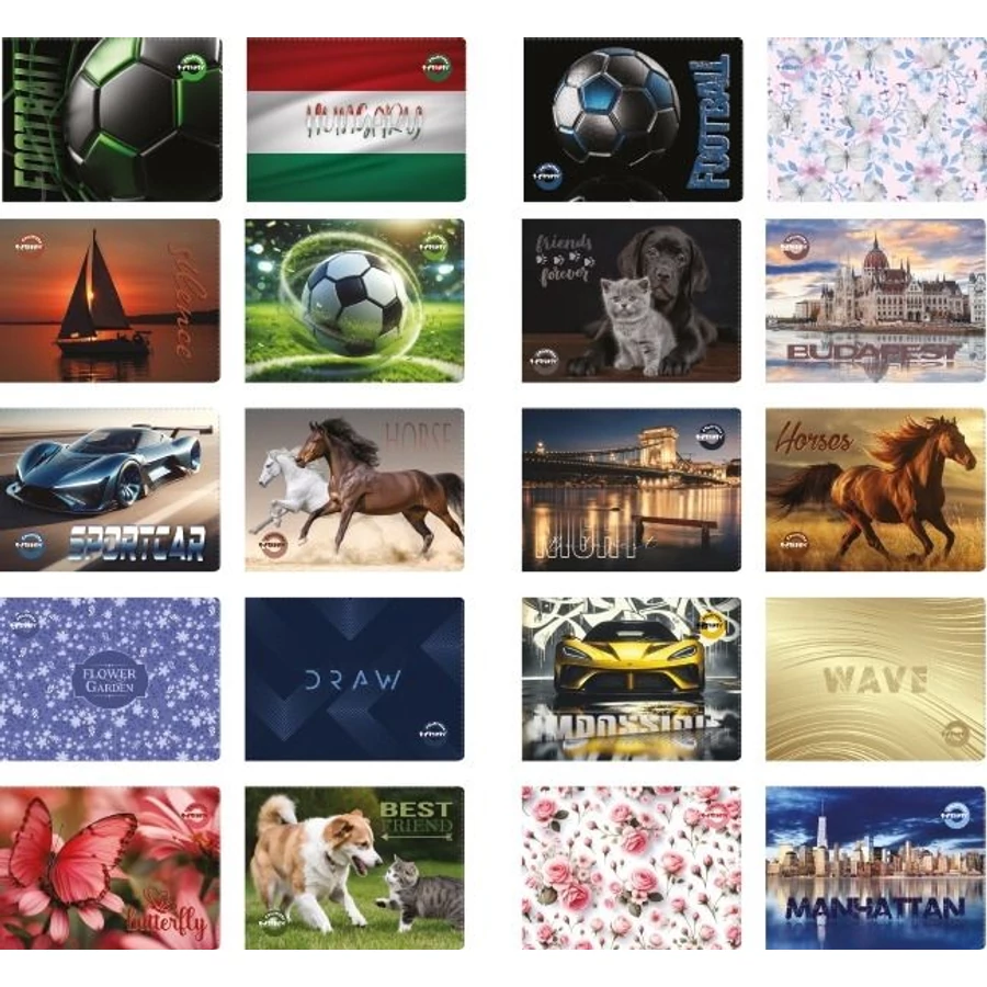 *35464 SZEMÉLYI GAZOLVÁNY TARTÓ tok fekvő T-Creatív 10 zsebes