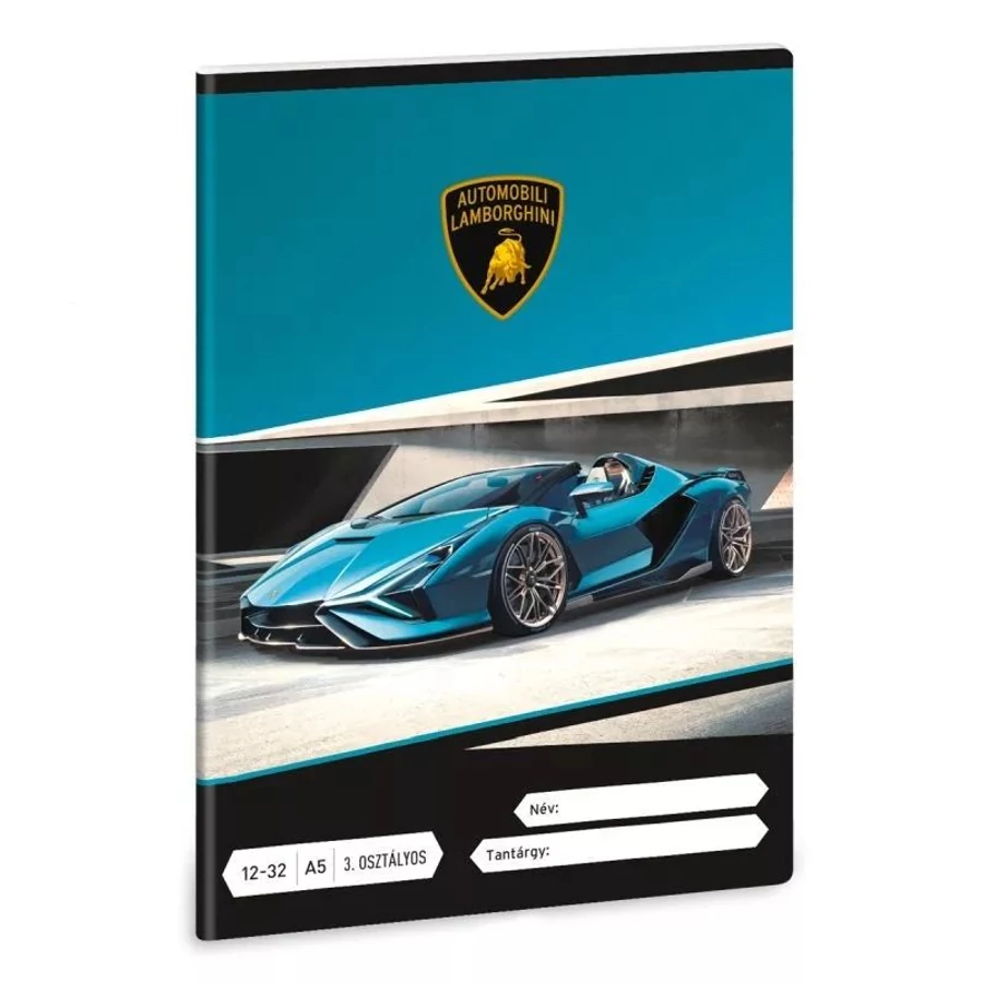FÜZET A5 ARS UNA 3.oszt 12-32 Lamborghini