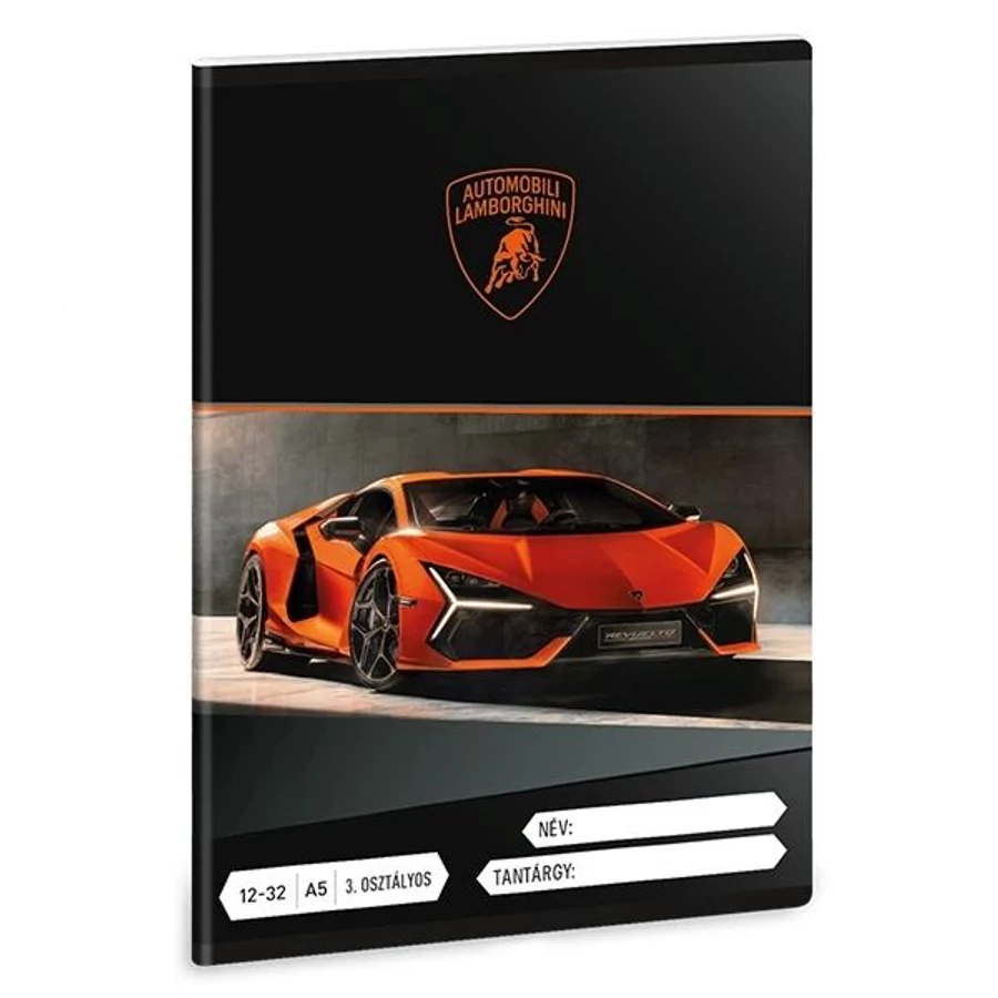 *35472 FÜZET A5 ARS UNA 3.oszt 12-32 Lamborghini