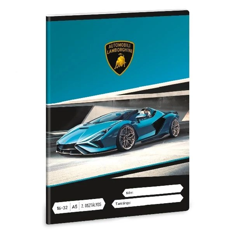 FÜZET A5 ARS UNA 2.oszt. 16-32 Lamborghini