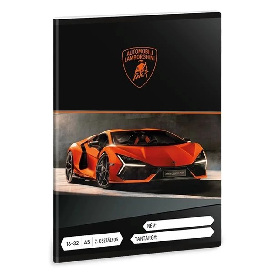 *35560 FÜZET A5 ARS UNA 2.oszt. 16-32 Lamborghini