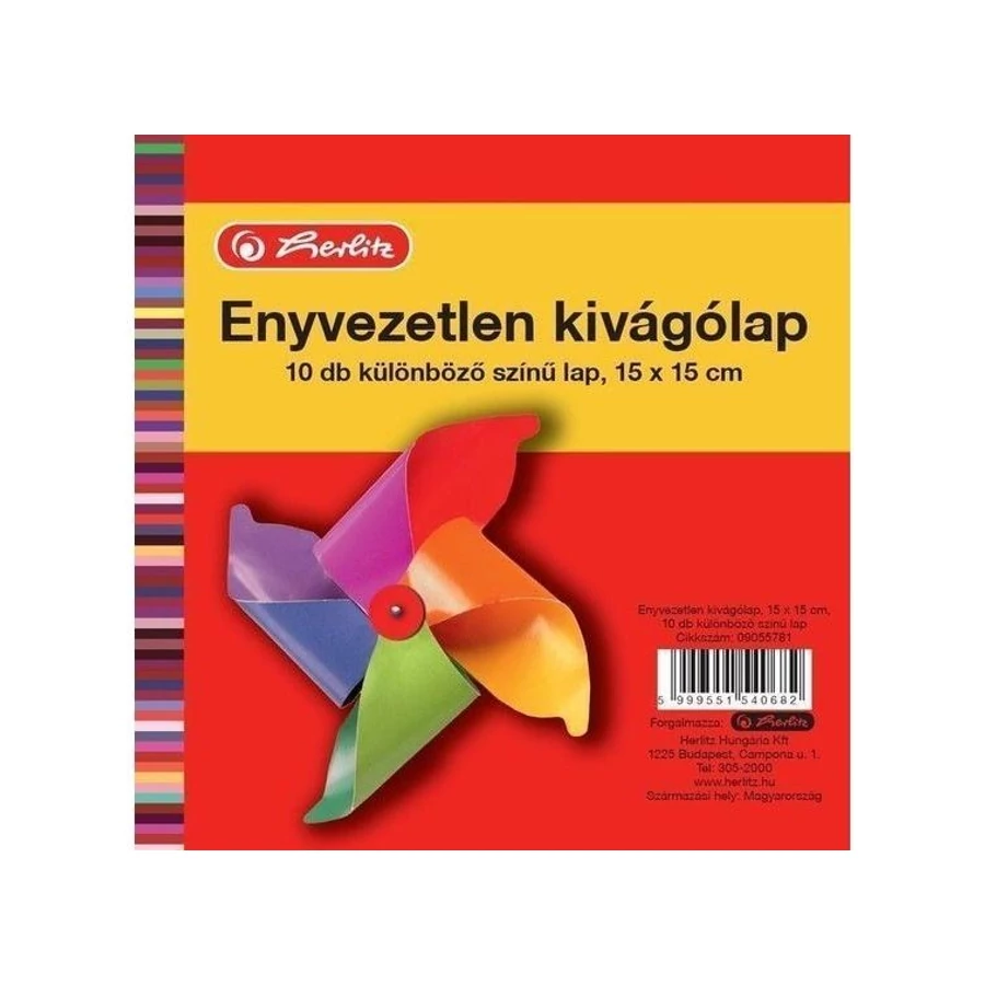 *35717 KIVÁGÓMINTA enyvezetlen 15*15cm  HERLITZ 10ív