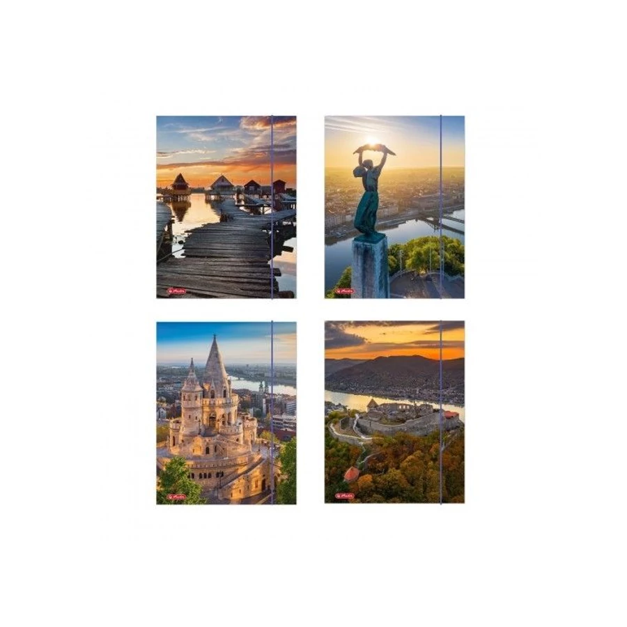 *35718 GUMIS DOSSZIÉ A5 HERLITZ  City Mix