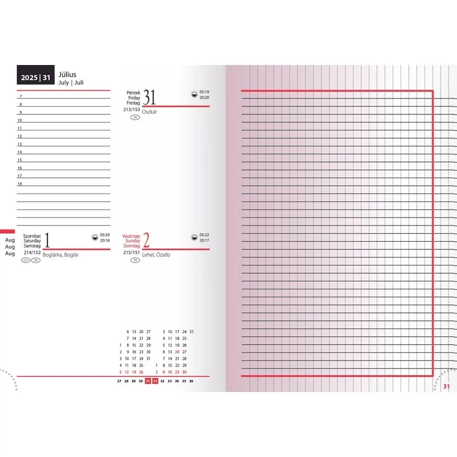 *35927 HATÁRIDŐNAPLÓ 2025 B6 napi Realsystem-5441 2-DAY 2nap-1oldal