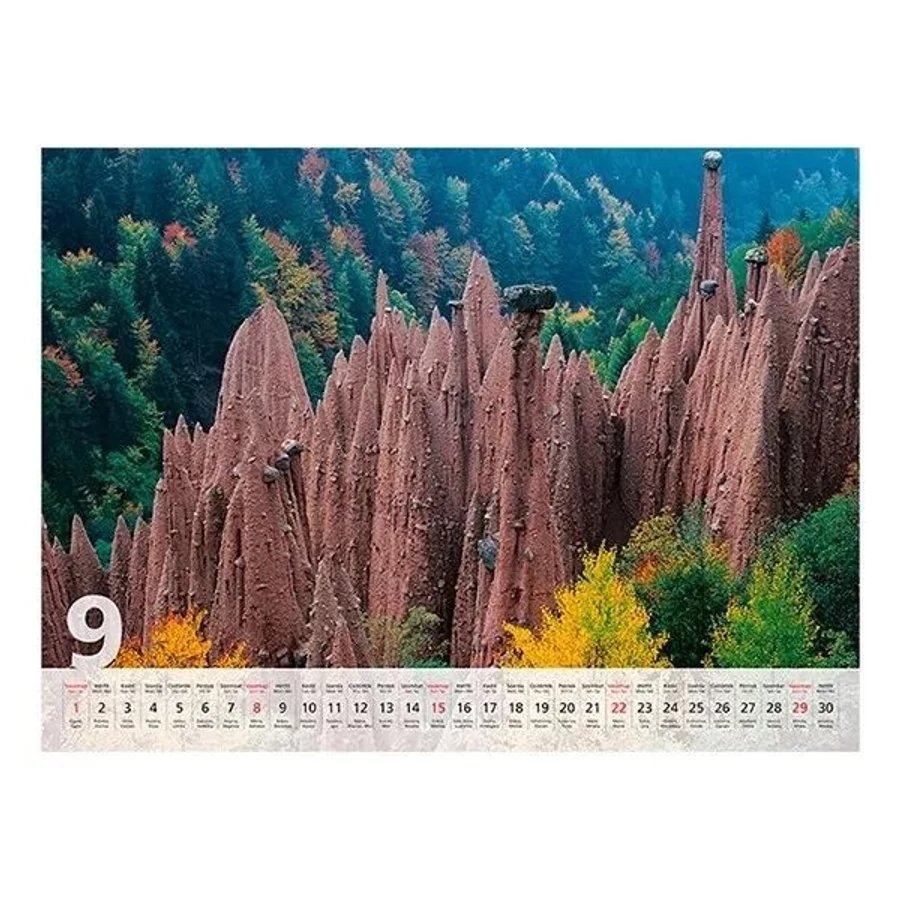 *36024 FALINAPTÁR 2024 táj Varázslatos tájakon T093-10  42*31cm