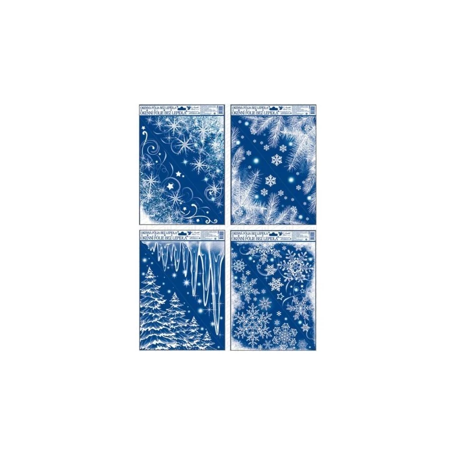 MATRICA ABLAK glitteres karácsonyi 30*38cm 340