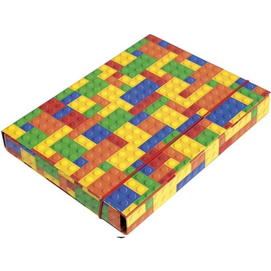 *37485 FÜZETBOX A4 LAU színes, mintás