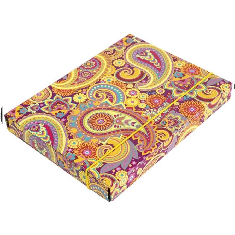 *37485 FÜZETBOX A4 LAU színes, mintás