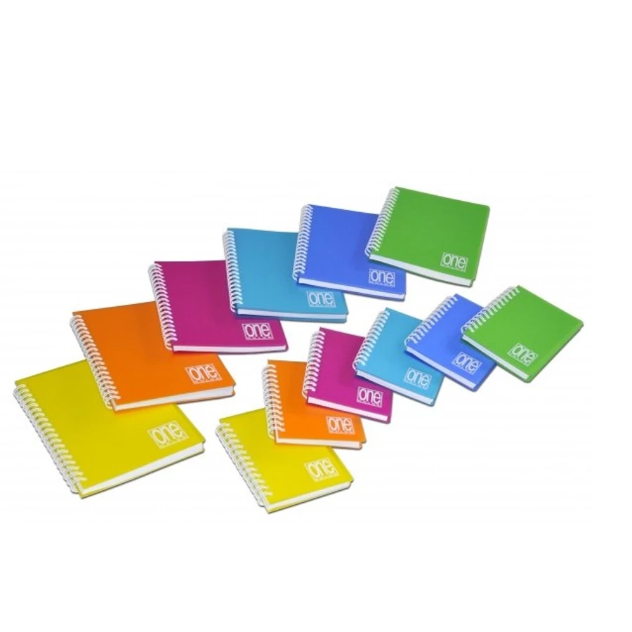 *38149 FÜZET spirál A4 Blasetti One Color 80l PP lyukasztott vonalas 2939