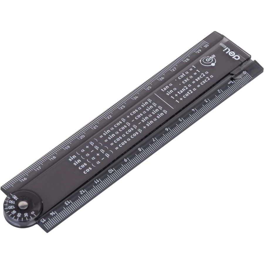 *38187 VONALZÓ egyenes DELI 30-15cm összecsukható