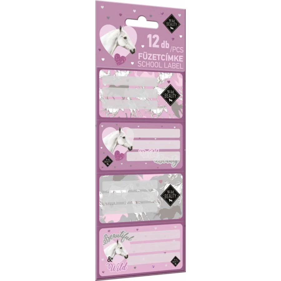 *38355 FÜZETCIMKE LIZZY 12db-os  Wild Beauty Purple