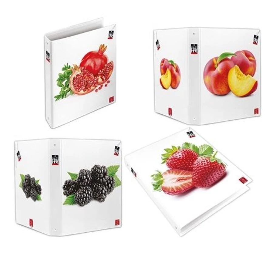 *38472 GYÜRÜSKÖNYV A4 PIGNA Fruits  4ring 40mm
