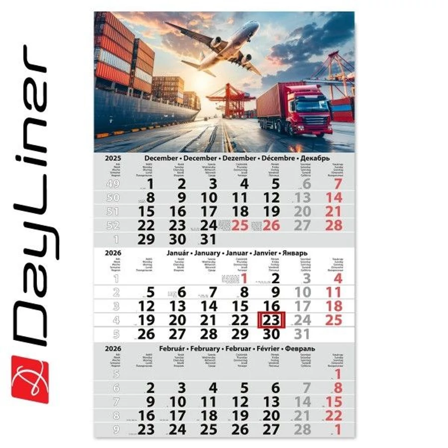 *38728 FALINAPTÁR SPEDITŐR 2026 1 tömbös 3 havi Primus SP12-40 képes 30*48.5