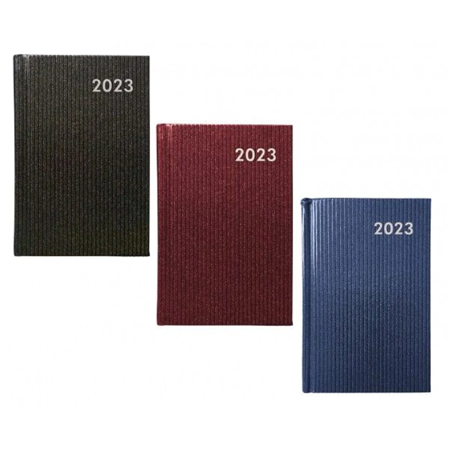 *38729 ZSEBNAPTÁR 2023 7napos A7 álló Szekszárd Linea vegyes színek