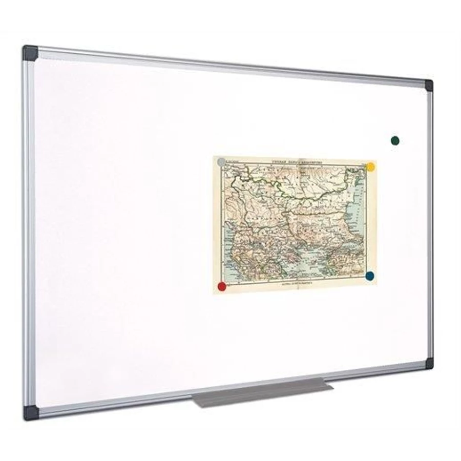 *38754 TÁBLA fehér mágneses  45*60cm VICTORIA  alumínium keretes