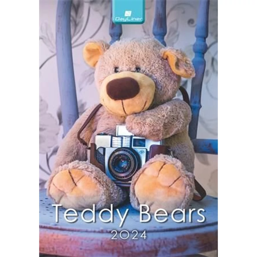 FALINAPTÁR 2024 Teddy Bear Dayliner spirálozott 23*33cm