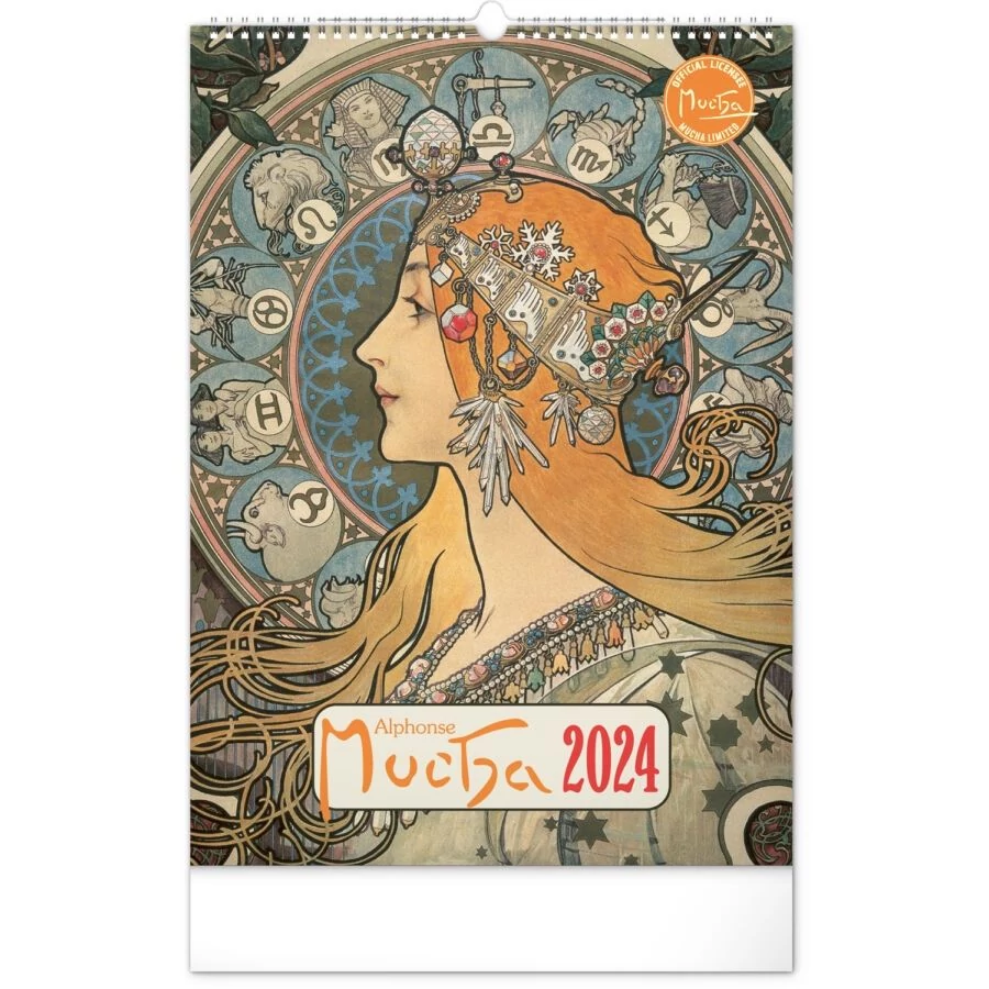 *38863 FALINAPTÁR 2024 Alphonse Mucha 6094-AM