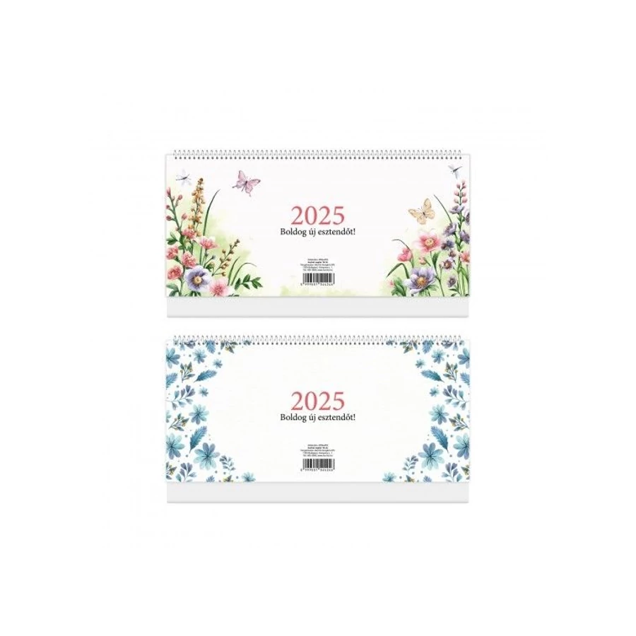 *39182 NAPTÁR asztali+hát 2025 24 mintás Mix Herlitz