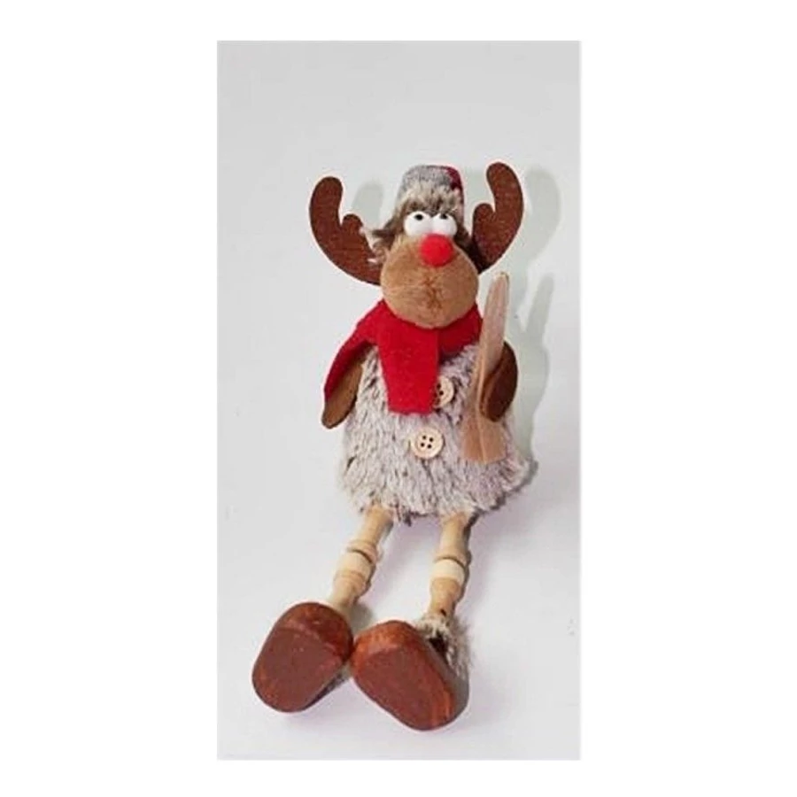 KAR. figura rénszarvas lógó lábú 23cm