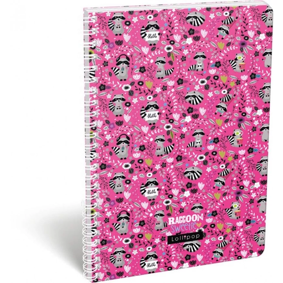 *40820 FÜZET spirál A4 LIZZY21 vonalas 70l Lollipop