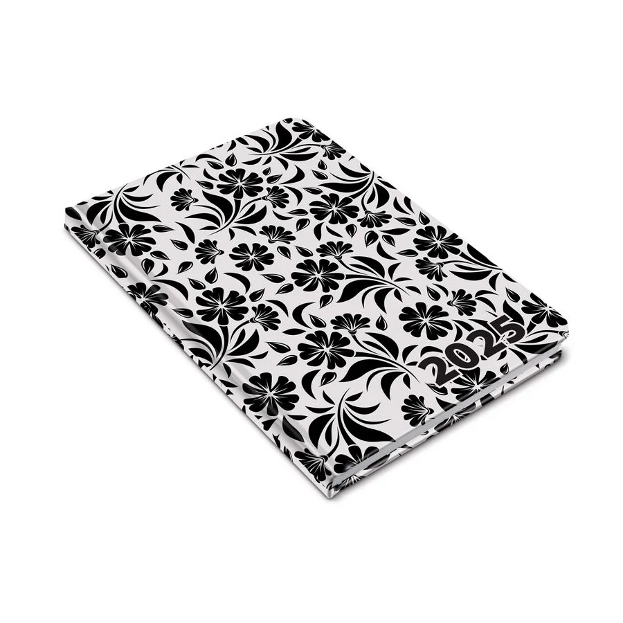 *41407 ZSEBNAPTÁR 2025 heti álló B6 Realsystem-5411 Fiestina gumis