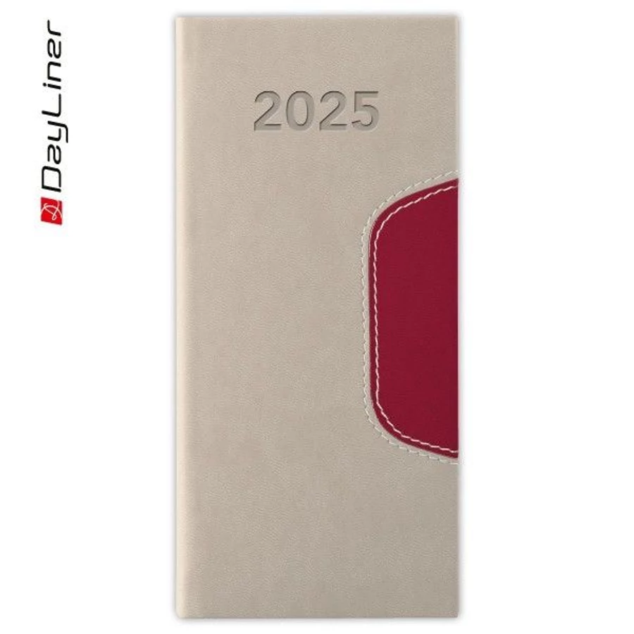 *41659 ZSEBNAPTÁR 2025 heti fekvő GOS Memphis varrott