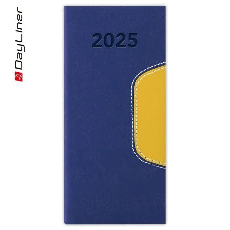 *41659 ZSEBNAPTÁR 2025 heti fekvő GOS Memphis varrott