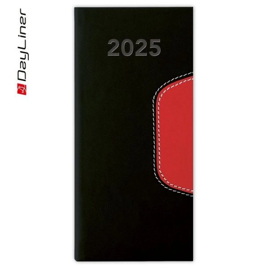 *41659 ZSEBNAPTÁR 2025 heti fekvő GOS Memphis varrott