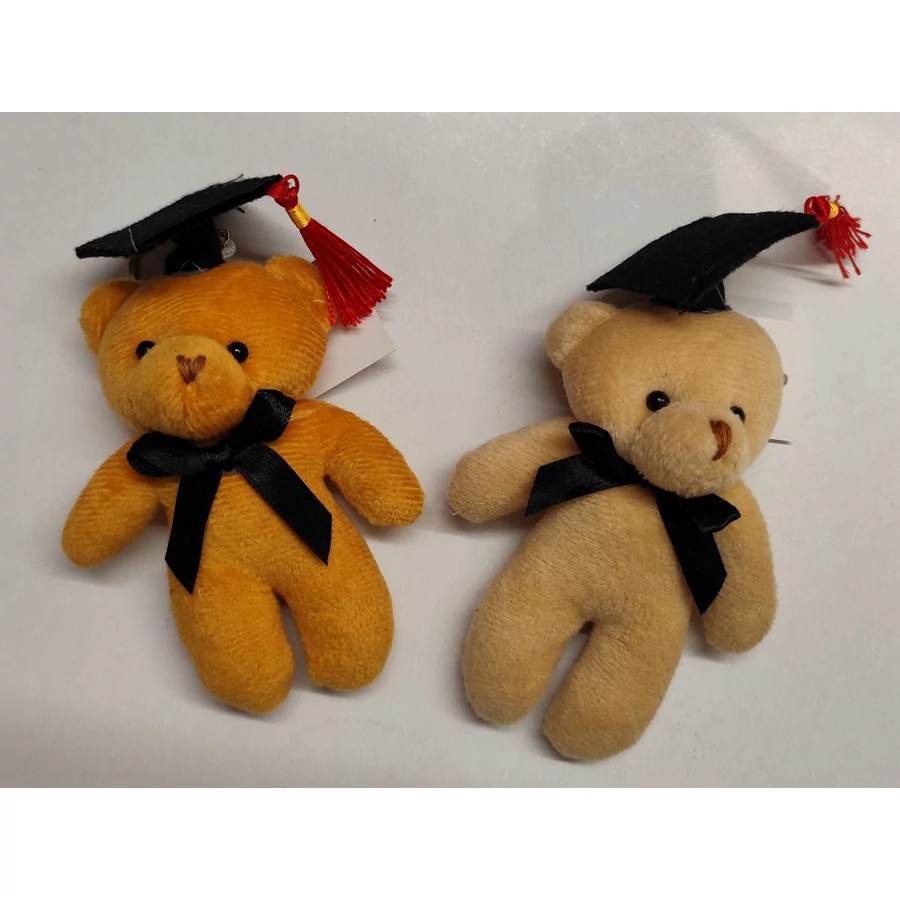 BALLAGÁSI PLÜSS álló maci kulcstartóval 12cm