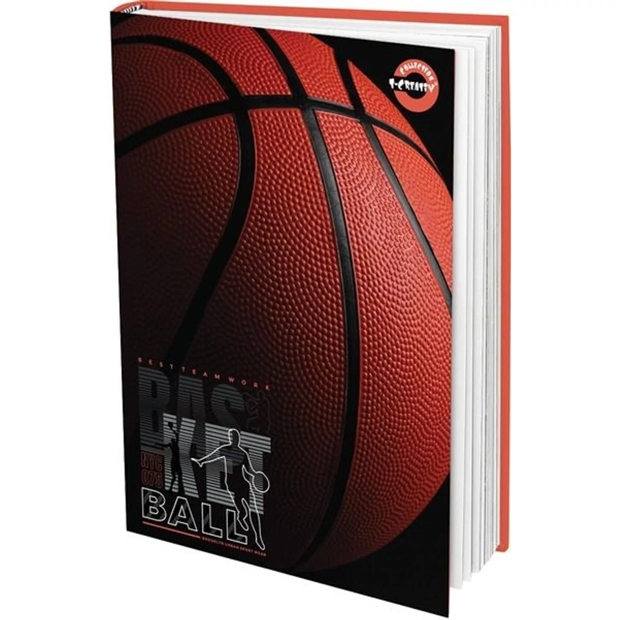 *42439 NAPLÓ A5 T-CREA mintás 48 lapos vonalas keménytáblás