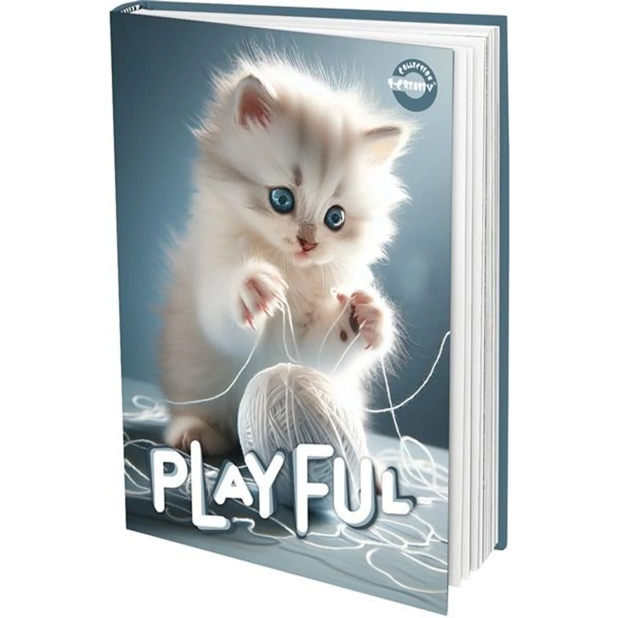 *42439 NAPLÓ A5 T-CREA mintás 48 lapos vonalas keménytáblás