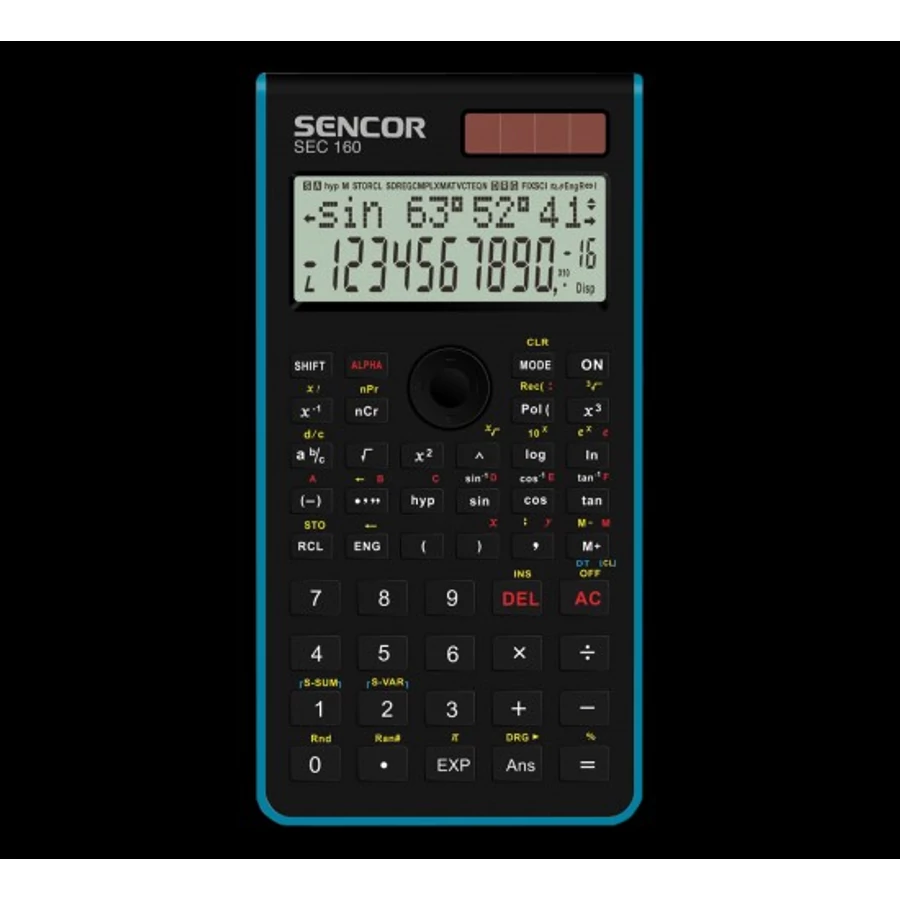 *42583 SZÁMOLÓGÉP SENCOR tudományos SEC-160  BU/RD/GN