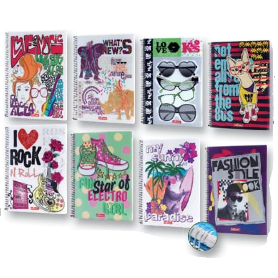 *42676 FÜZET spirál A4 Le Color PP Fashion 80l kockás