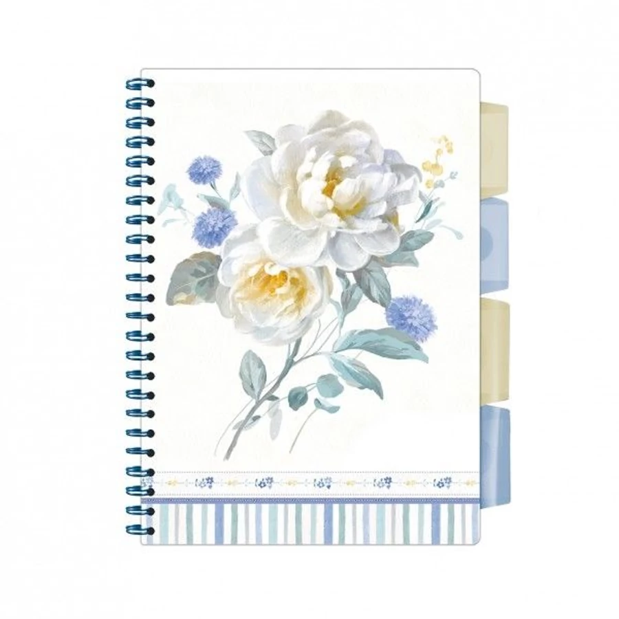 *43244 FÜZET spirál A5 ARGUS vonalas 100lap színregiszteres PP fed. perforált 1546