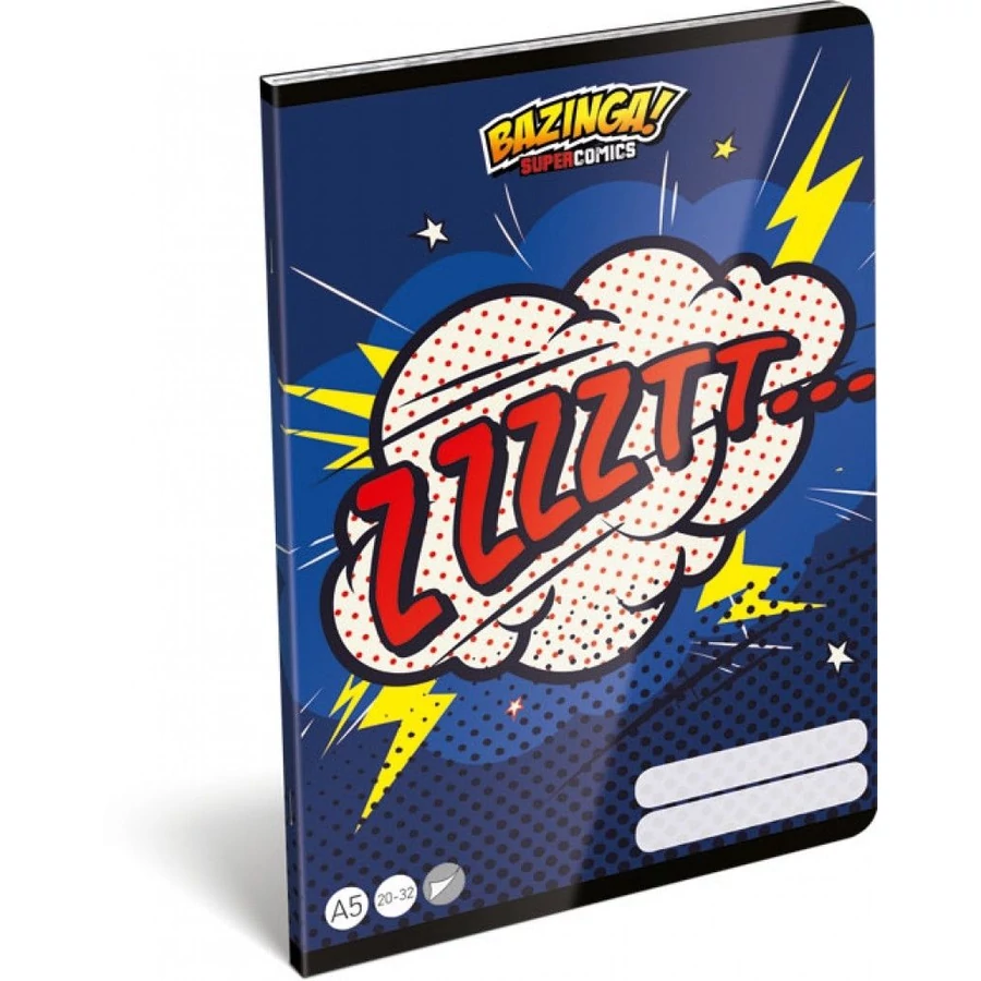 *43493 FÜZET A5 LIZZY21 sima 20-32 Supercomics Bazinga