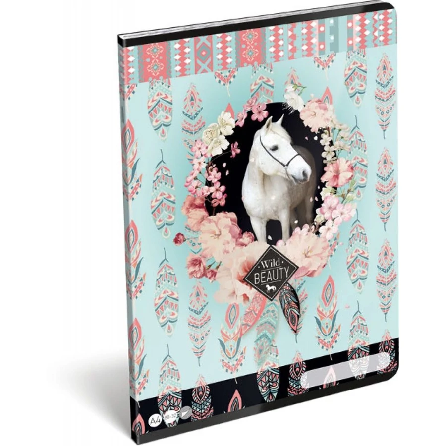 *43563 FÜZET A4 LIZZY sima  Wild Beauty Rose21